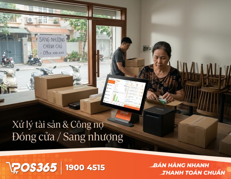 Đóng cửa/Sang nhượng quán: Cách xử lý tài sản và công nợ giảm thiểu thiệt hại
