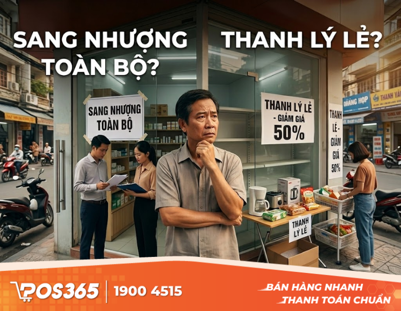 N&ecirc;n sang nhượng to&agrave;n bộ hay đ&oacute;ng cửa thanh l&yacute; lẻ?