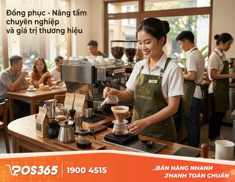 Giá trị thực tế của bộ đồng phục đối với mô hình quán cafe