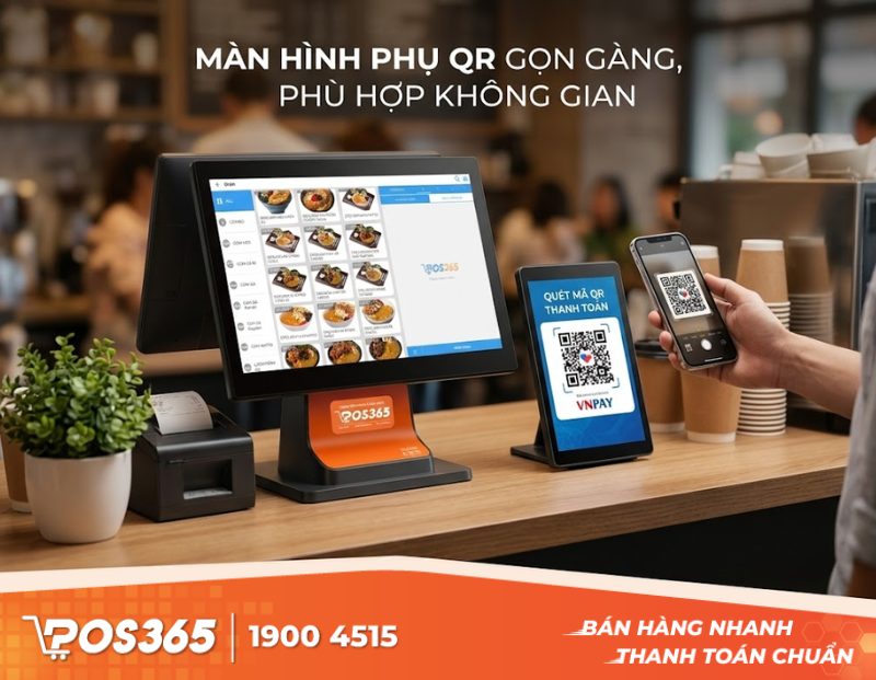 C&aacute;c ti&ecirc;u ch&iacute; chọn mua m&agrave;n h&igrave;nh phụ hiển thị m&atilde; QR ph&ugrave; hợp kh&ocirc;ng gian qu&aacute;n