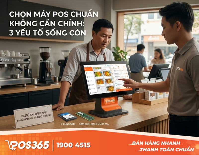 Kinh nghiệm chọn mua m&aacute;y POS chuẩn kh&ocirc;ng cần chỉnh