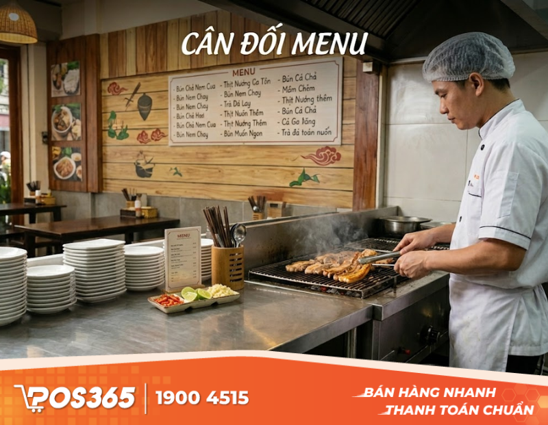 Cân đối số lượng món: Bao nhiêu là đủ để không tạo áp lực vận hành?