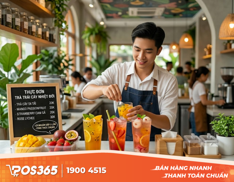 Hướng dẫn làm các loại trà trái cây nhiệt đới giải nhiệt tỷ suất lợi nhuận cao