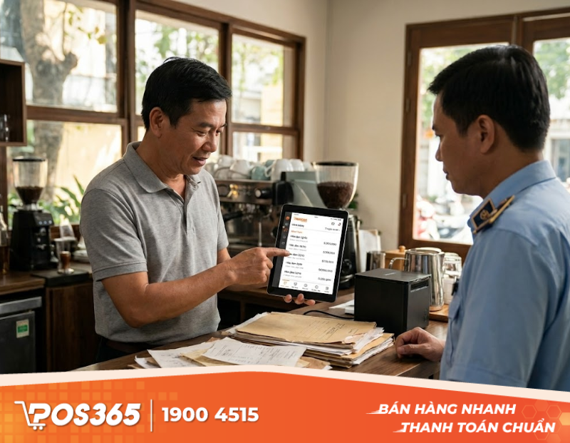 Số h&oacute;a chứng từ với POS365: Cứu c&aacute;nh cho chủ qu&aacute;n khi kiểm tra đột xuất