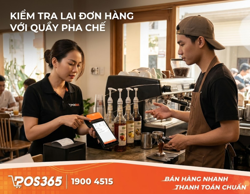 Cách làm việc lại với quầy pha chế để truy tìm nguyên nhân
