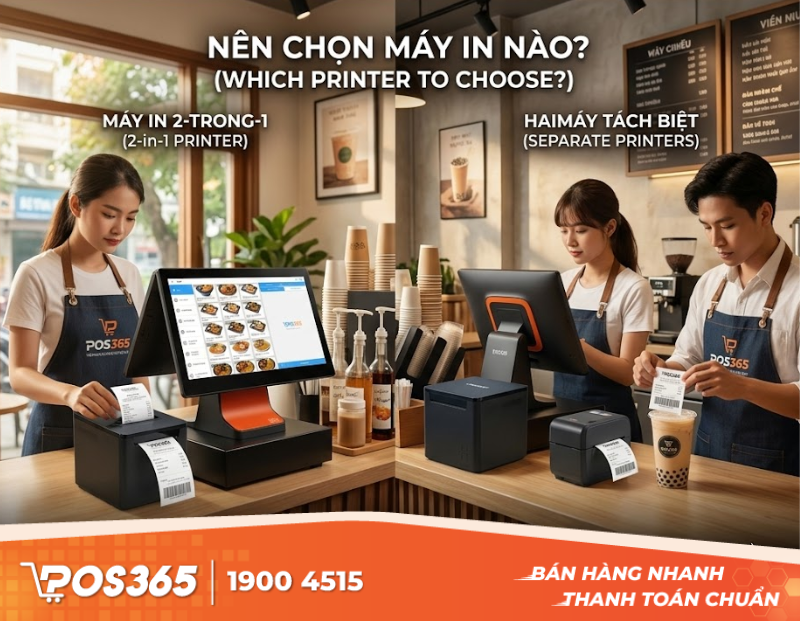 N&ecirc;n đầu tư m&aacute;y in 2 trong 1 hay sử dụng hai m&aacute;y t&aacute;ch biệt?