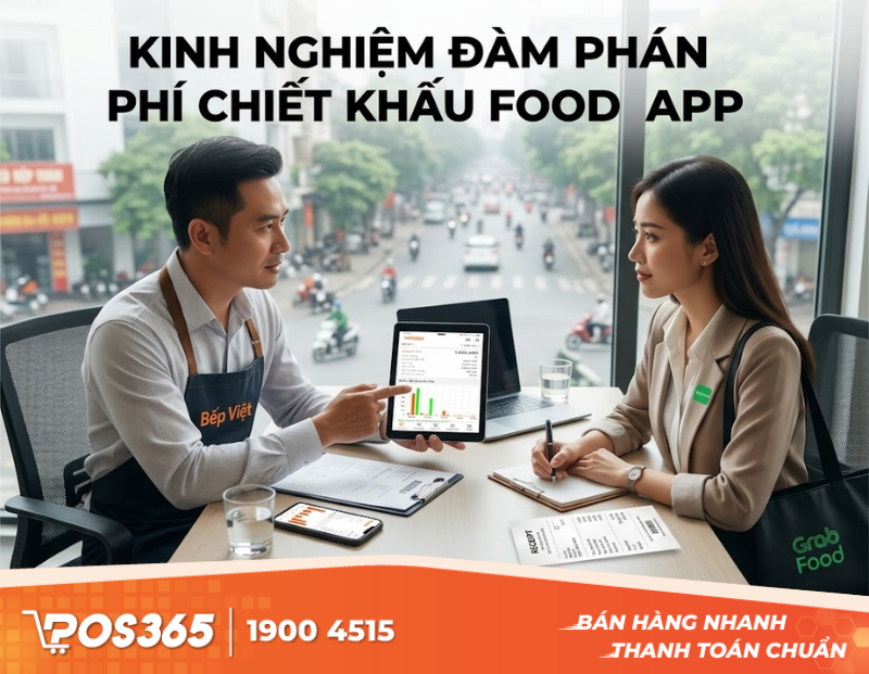 Kinh nghiệm đàm phán phí chiết khấu với các đối tác giao hàng (Food App)