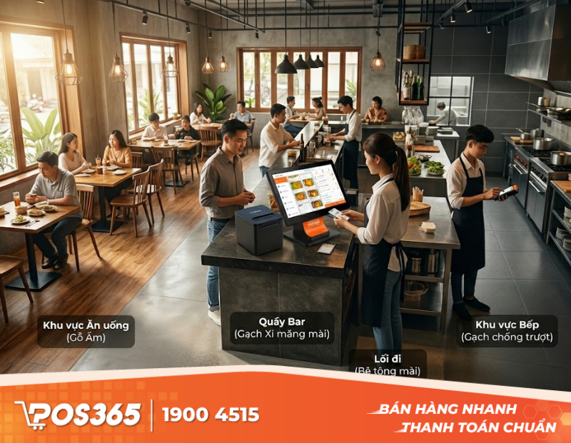 Gợi &yacute; c&aacute;ch phối vật liệu s&agrave;n theo từng khu vực vận h&agrave;nh