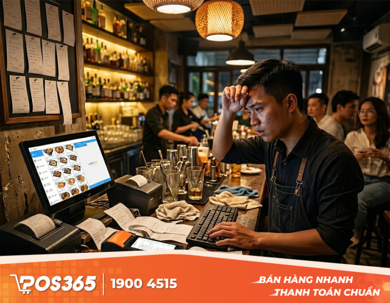 G&aacute;nh nặng v&ocirc; h&igrave;nh đổ l&ecirc;n quầy bar v&agrave; quy tr&igrave;nh vận h&agrave;nh