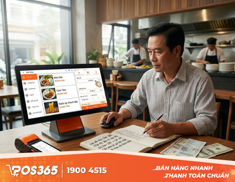 Theo d&otilde;i cost m&oacute;n ăn để điều chỉnh kịp thời