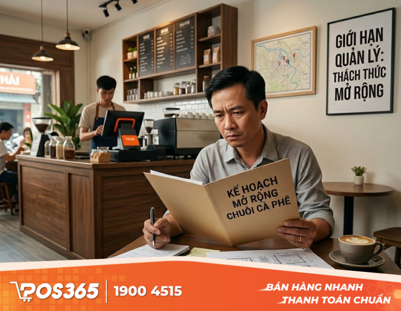 Giới hạn của Hộ kinh doanh khi qu&aacute;n cafe bắt đầu mở chuỗi
