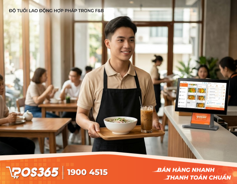 Độ tuổi lao động hợp ph&aacute;p trong m&ocirc; h&igrave;nh F&B