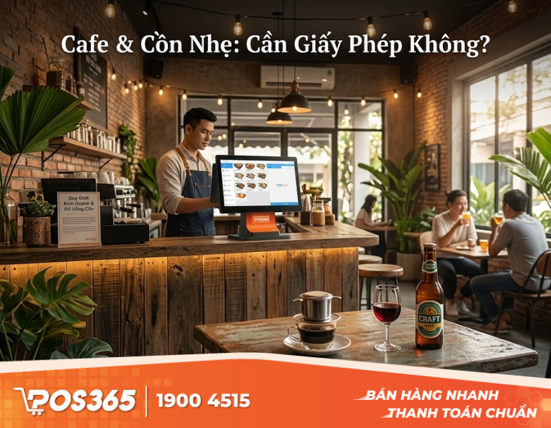 Qu&aacute;n cafe phục vụ đồ uống c&oacute; cồn nhẹ c&oacute; bắt buộc xin giấy ph&eacute;p?