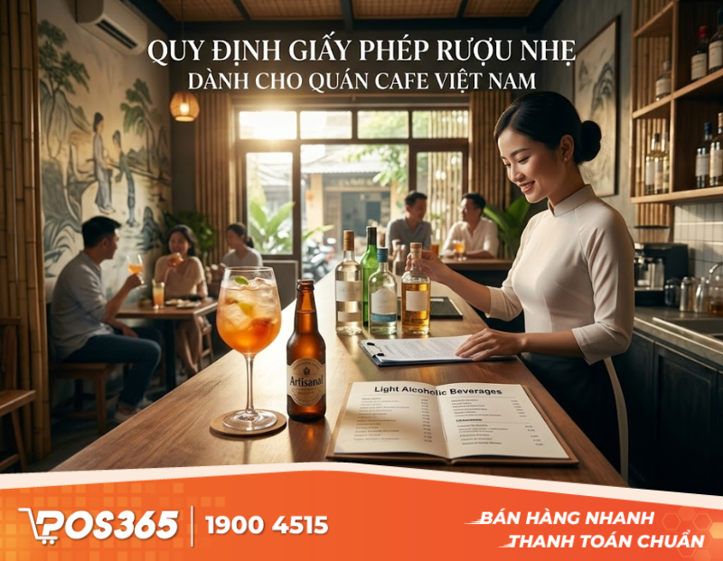 Quy định xin Giấy phép bán lẻ rượu nếu quán cafe có phục vụ đồ uống cồn nhẹ