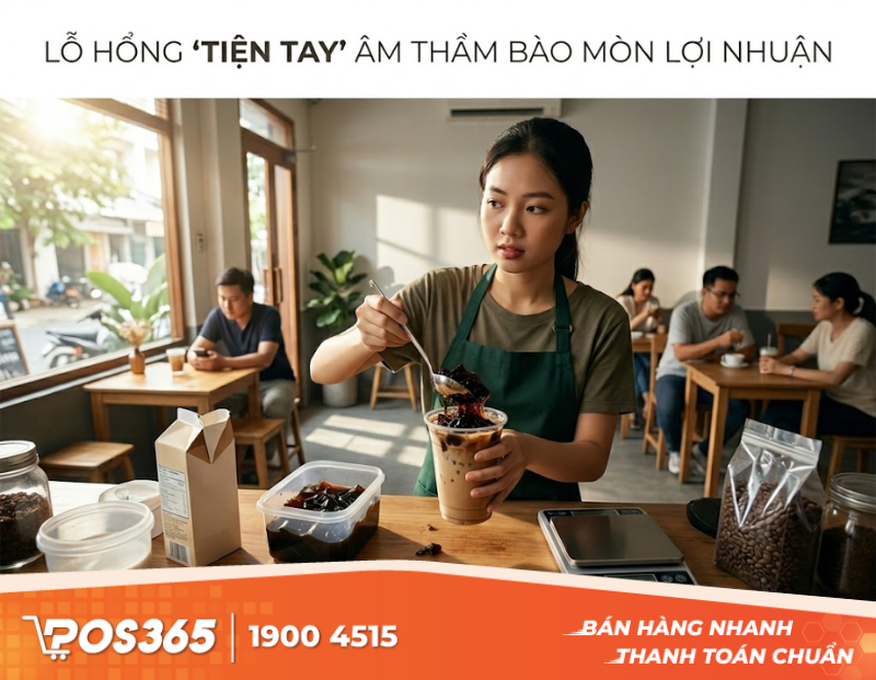 Lỗ hổng tiện tay khiến qu&aacute;n cafe hao hụt lợi nhuận mỗi ng&agrave;y