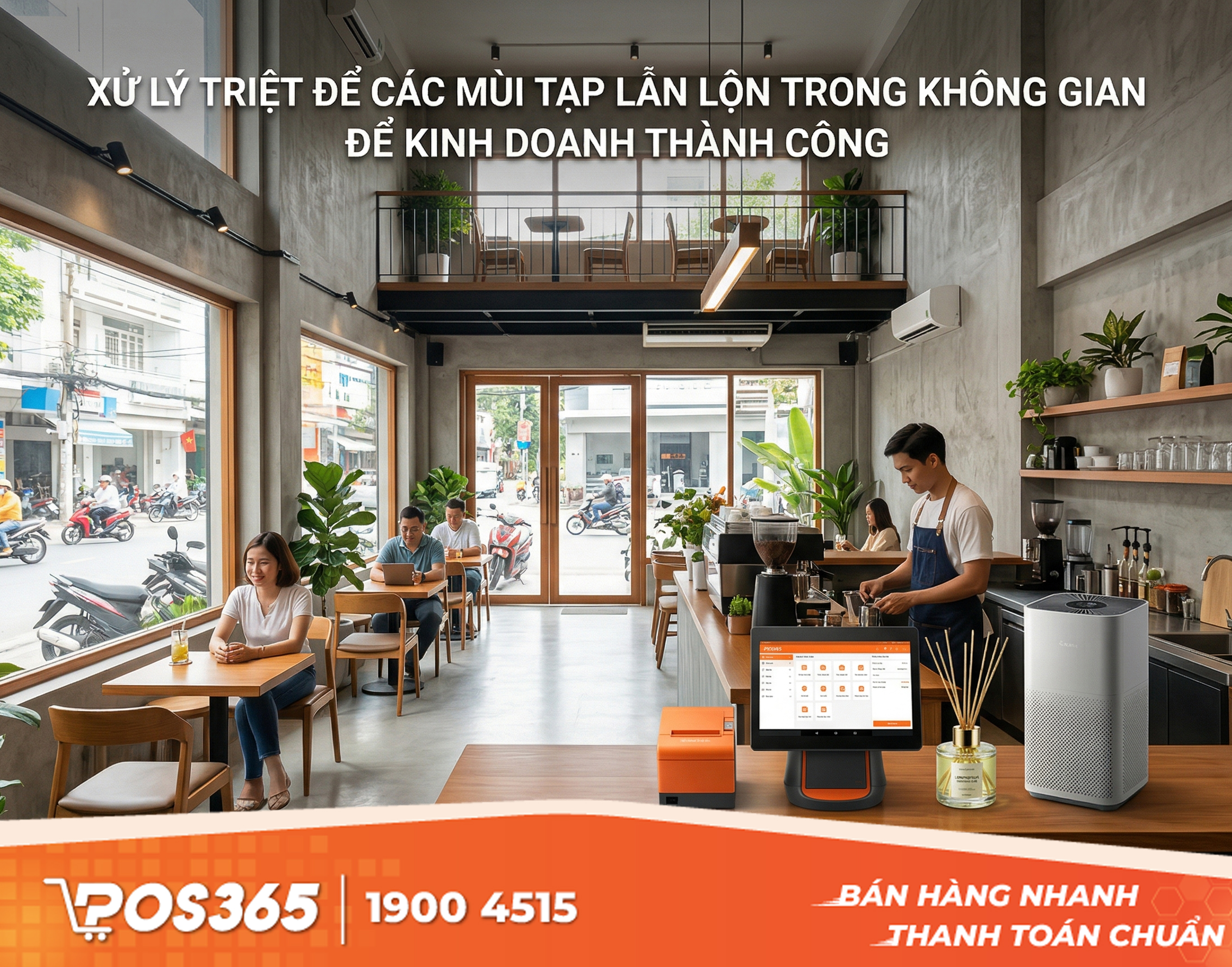 Xử l&yacute; triệt để c&aacute;c m&ugrave;i tạp lẫn lộn trong kh&ocirc;ng gian