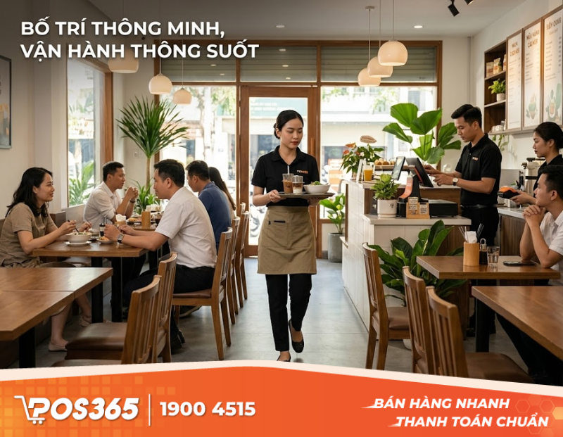 Lối đi và khoảng cách bàn ghế ảnh hưởng thế nào đến vận hành quán?