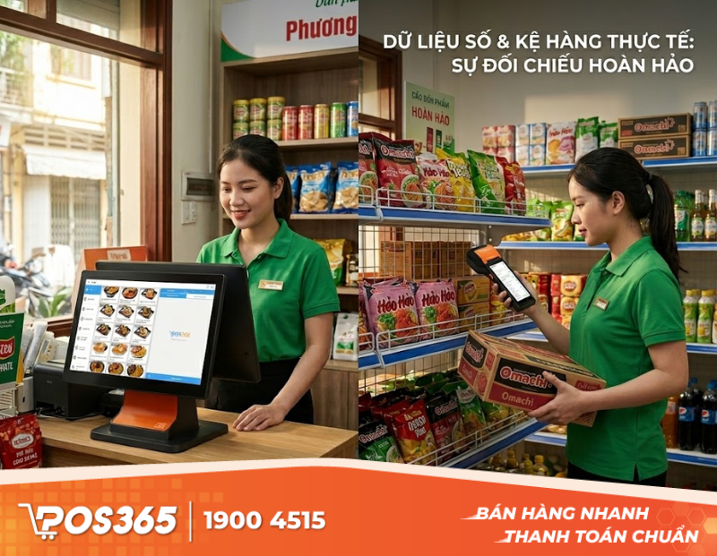 Đối chiếu ch&ecirc;nh lệch giữa phần mềm v&agrave; thực tế