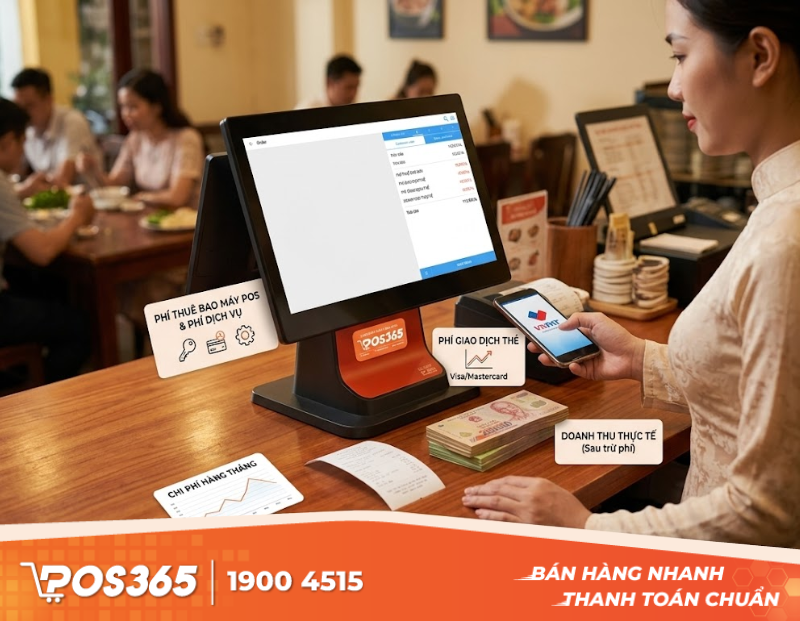 C&aacute;c khoản ph&iacute; khi duy tr&igrave; v&agrave; sử dụng m&aacute;y POS chủ qu&aacute;n cần nắm r&otilde;