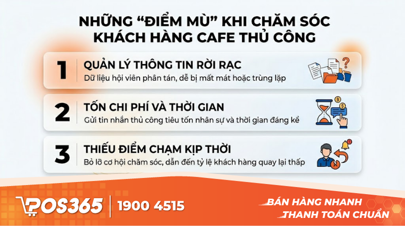 Những điểm m&ugrave; khi chăm s&oacute;c kh&aacute;ch h&agrave;ng cafe theo c&aacute;ch thủ c&ocirc;ng