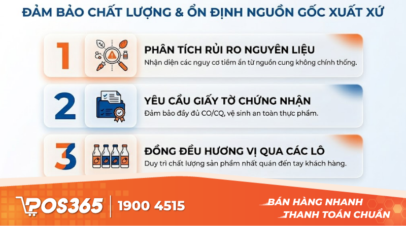 Đảm bảo chất lượng v&agrave; t&iacute;nh ổn định của nguồn gốc xuất xứ