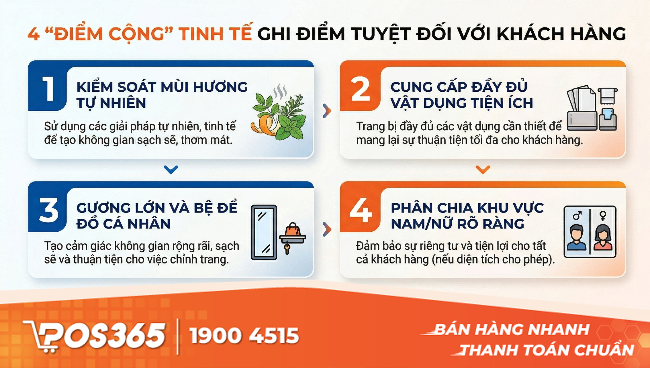 4 Điểm cộng tinh tế ghi điểm tuyệt đối với khách hàng
