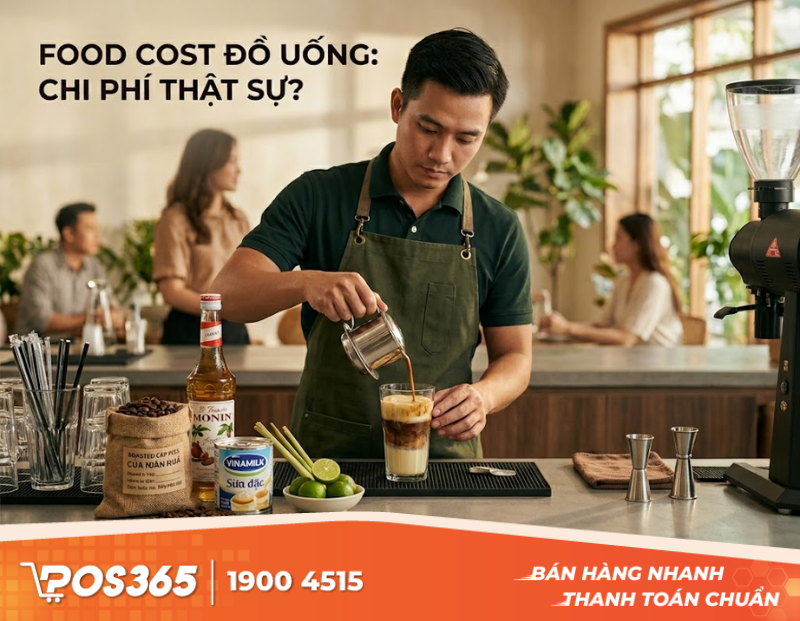 Chi phí nguyên vật liệu (Food Cost) trong kinh doanh đồ uống là gì?
