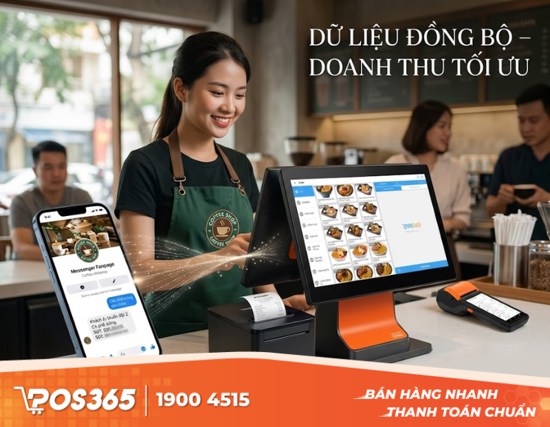 Đồng bộ dữ liệu từ Fanpage v&agrave;o hệ thống quản l&yacute; qu&aacute;n cafe