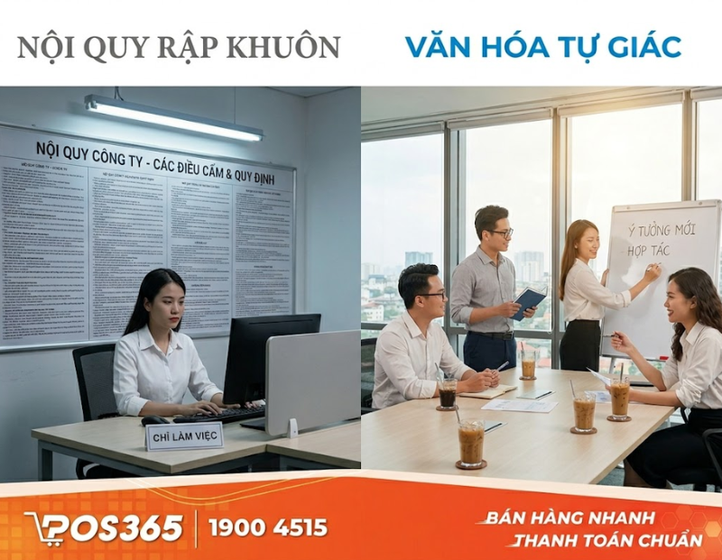 Sự khác biệt giữa nội quy rập khuôn và văn hóa tự giác