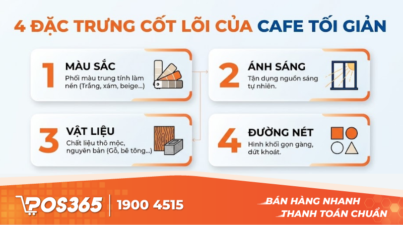 4 đặc trưng cốt l&otilde;i kiến tạo n&ecirc;n kh&ocirc;ng gian cafe tối giản đ&uacute;ng chất