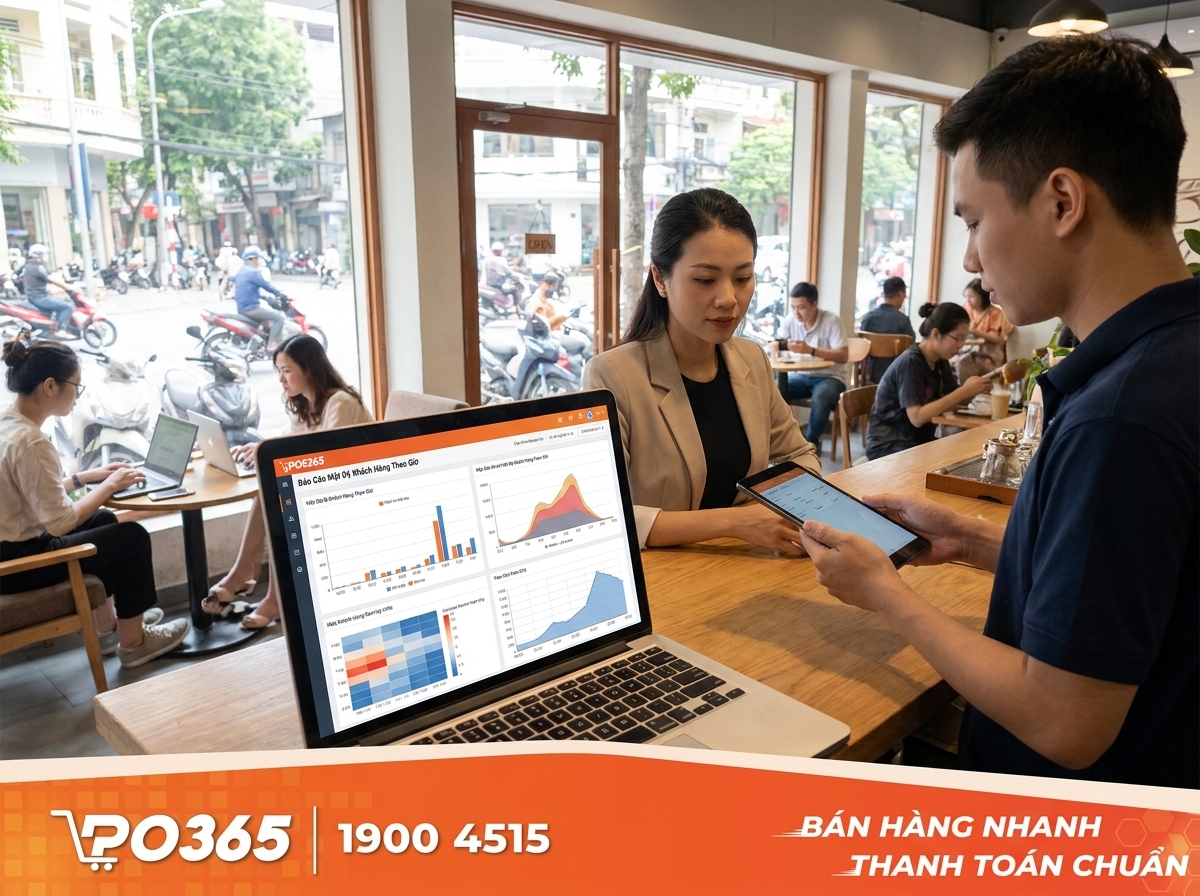 Báo cáo mật độ khách theo giờ: Tối ưu nhân sự phục vụ