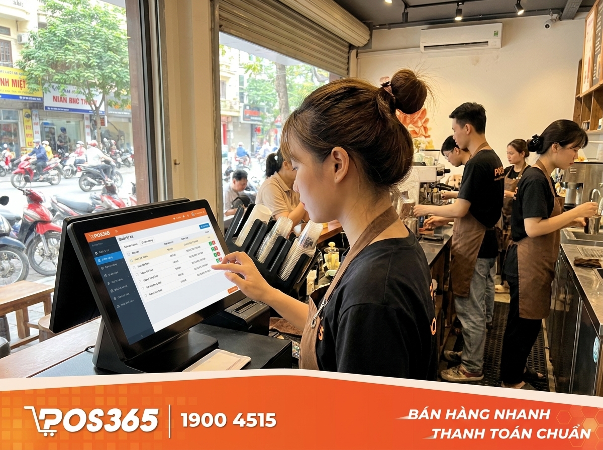 Chấm công và quản lý ca làm nhân viên ngay trên máy tính tiền