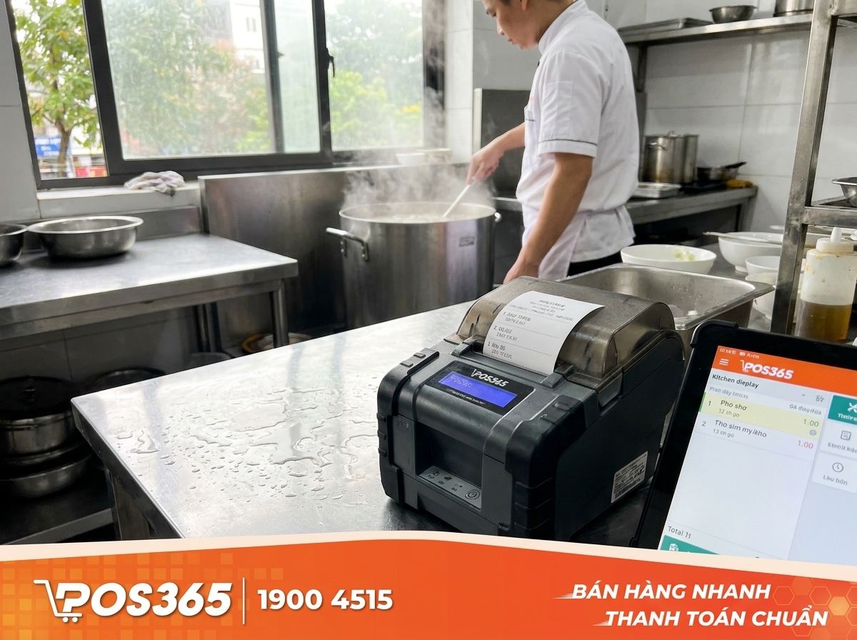 Kinh nghiệm chọn mua máy in order bếp nhà hàng bền bỉ, chống nước