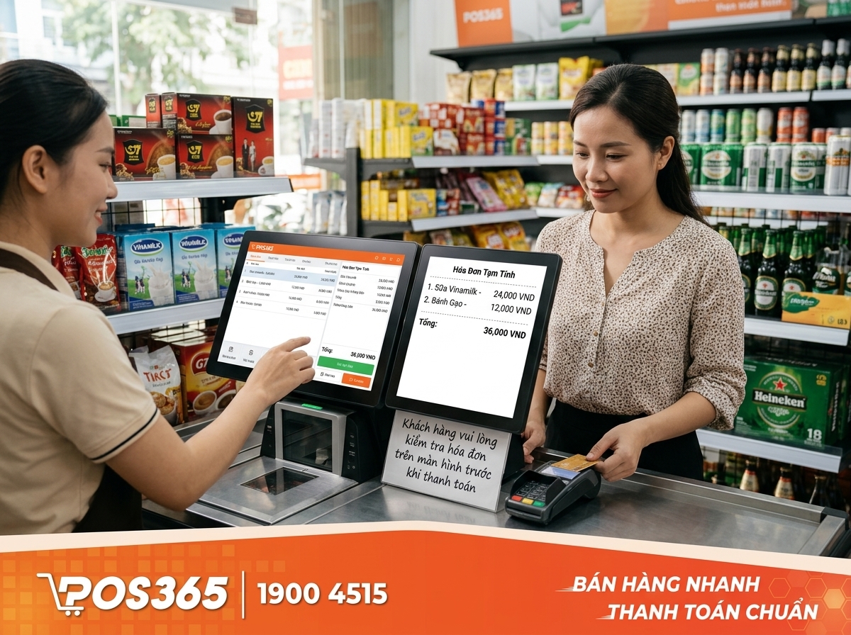 Nâng tầm uy tín với màn hình hiển thị bill dành cho khách hàng