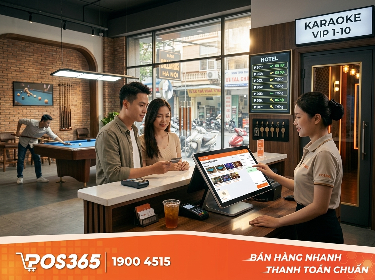 Tự động hóa phí dịch vụ theo giờ cho Bida, Karaoke, Hotel