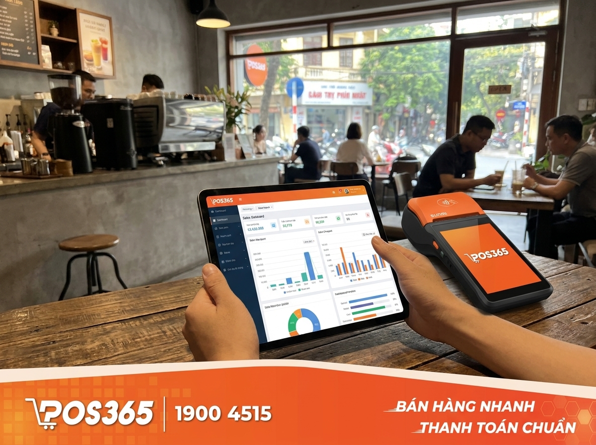 Xem báo cáo doanh thu, theo dõi doanh số thông qua POS365