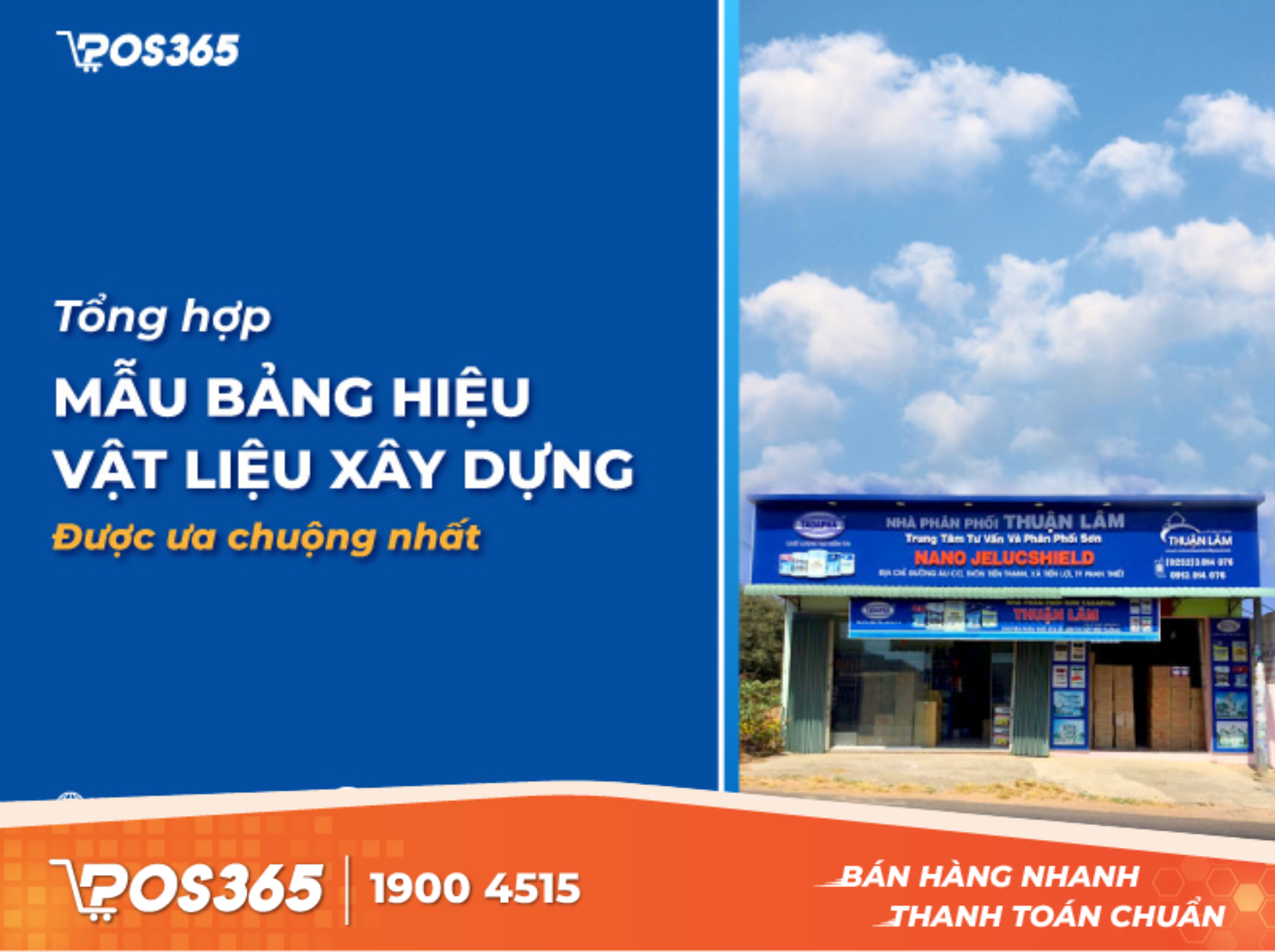 Tổng hợp mẫu bảng hiệu vật liệu xây dựng được ưa chuộng nhất