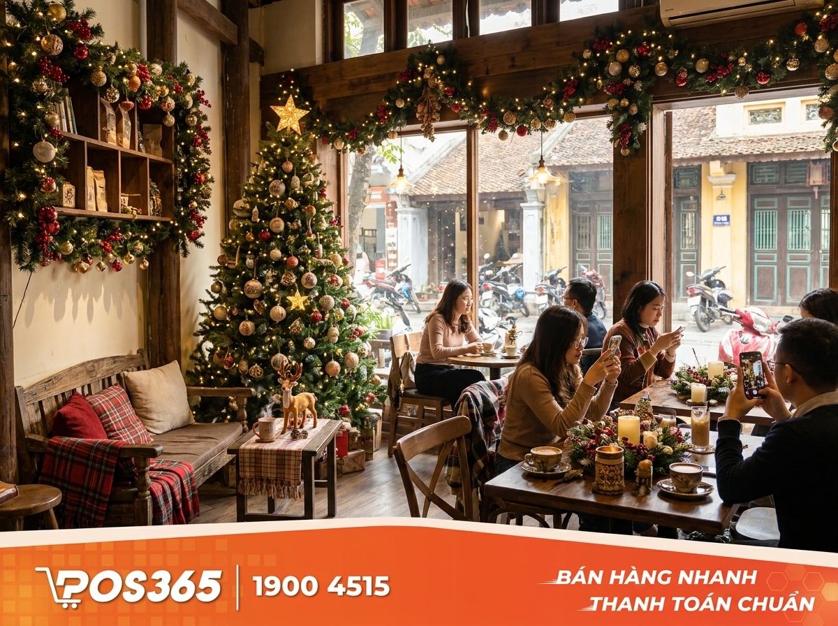 Top 10+ cách decor noel quán cafe lung linh, thoả sức sống ảo