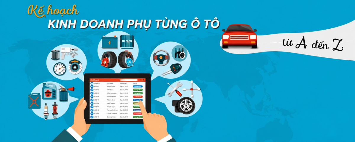 Kế hoạch kinh doanh phụ tùng ô tô từ A - Z thành công (2026)