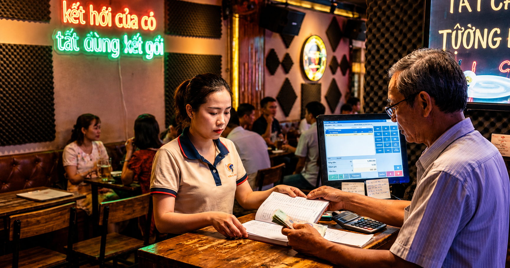 Quy trình bàn giao ca thu ngân quán karaoke để không lệch một đồng