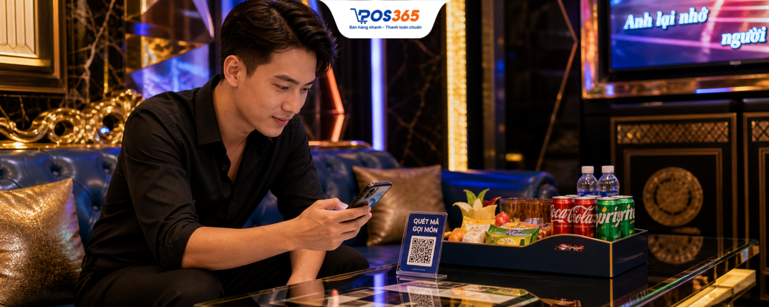 App order gọi đồ ăn thức uống tại phòng hát bằng mã QR: Xu hướng mới