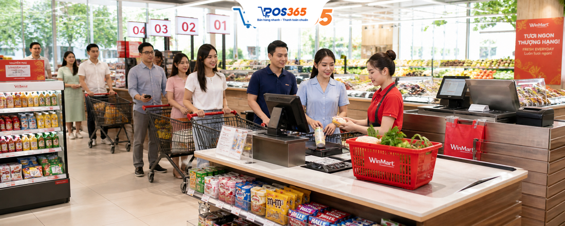 Top 7+ mẫu bàn thu ngân siêu thị chuyên nghiệp 2026