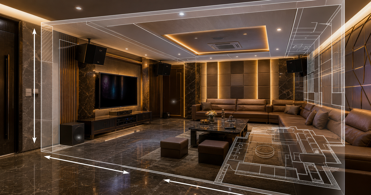 Kích thước và diện tích phòng karaoke tiêu chuẩn tối thiểu là bao nhiêu?
