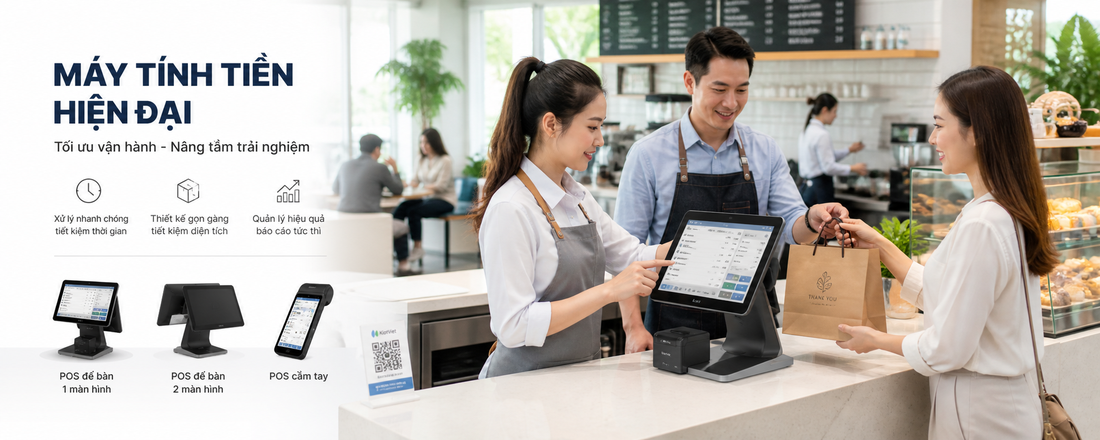 Top 5 máy tính tiền cảm ứng tốt năm 2026 cho chủ shop