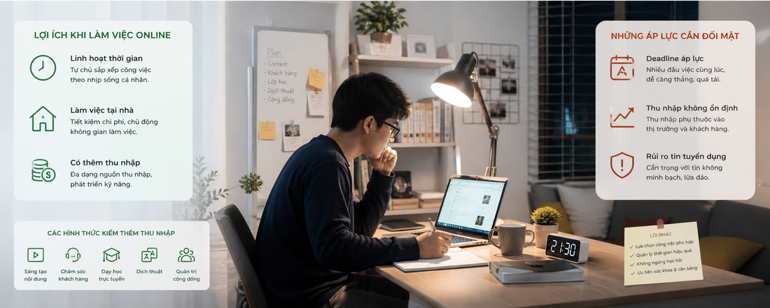 12 việc làm thêm kiếm tiền online uy tín, thu nhập cao (Update 2026)