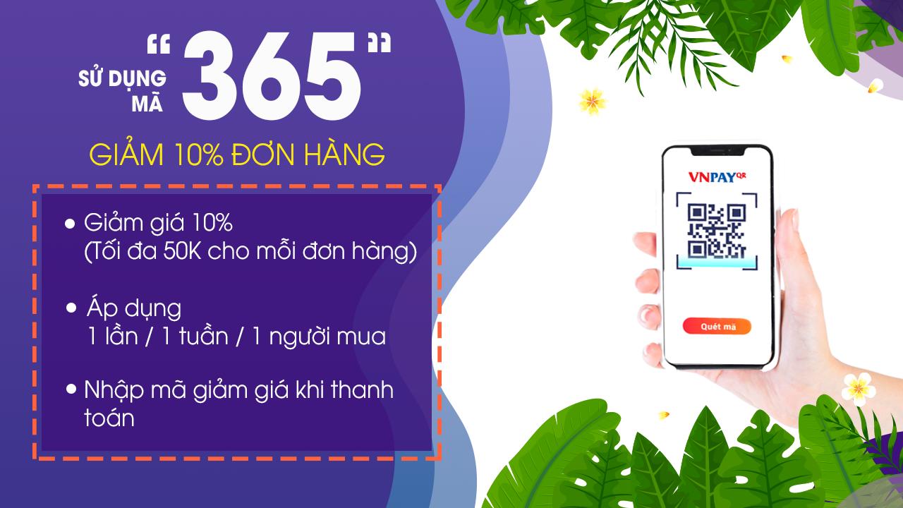 KHUYẾN MÃI SIÊU HOT từ POS365 - Nhập mã “365” GIẢM GIÁ 50.000đ/đơn hàng khi tích hợp VNPAY