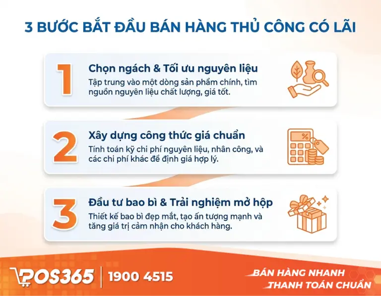3 bước cốt lõi để bắt đầu bán đồ handmade sinh lời