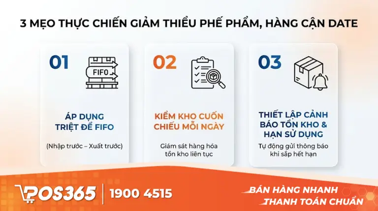 3 mẹo thực chiến gi&uacute;p giảm thiểu phế phẩm, h&agrave;ng cận date