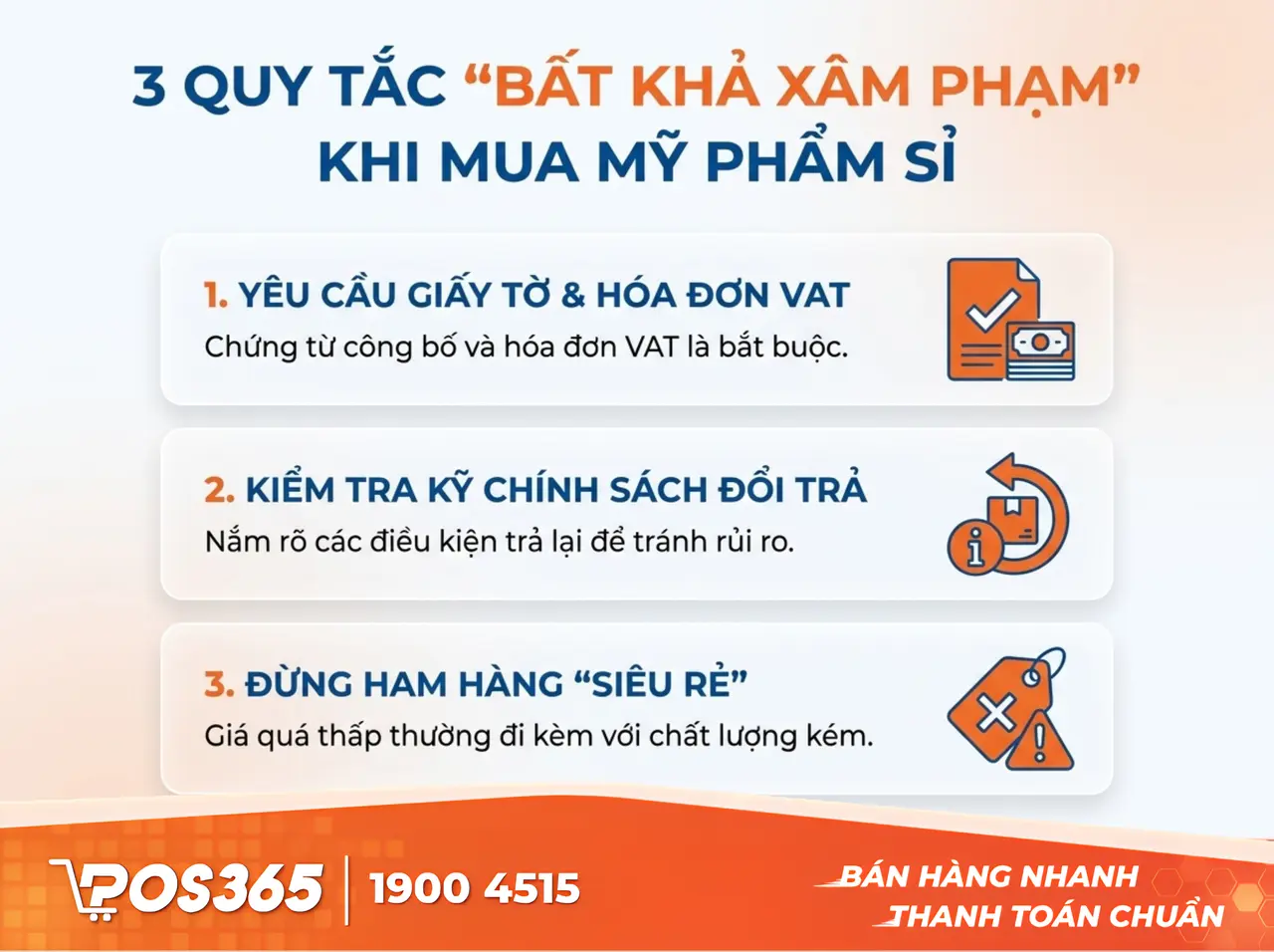 3 Quy tắc "bất di bất dịch" khi đi lấy sỉ mỹ phẩm