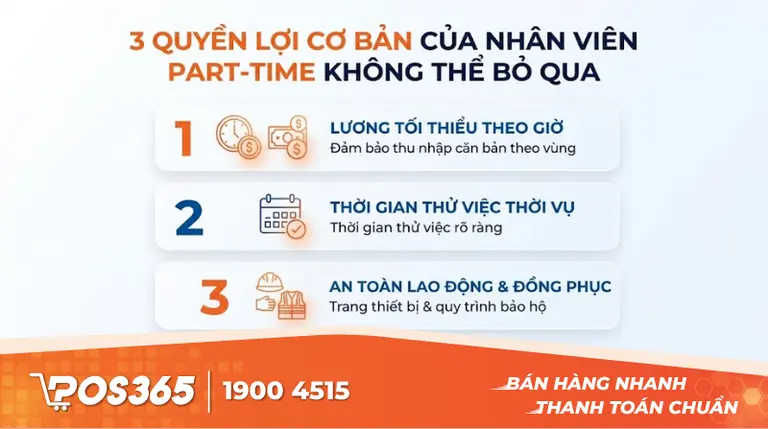 3 quyền lợi cơ bản của nh&acirc;n vi&ecirc;n part-time kh&ocirc;ng thể bỏ qua